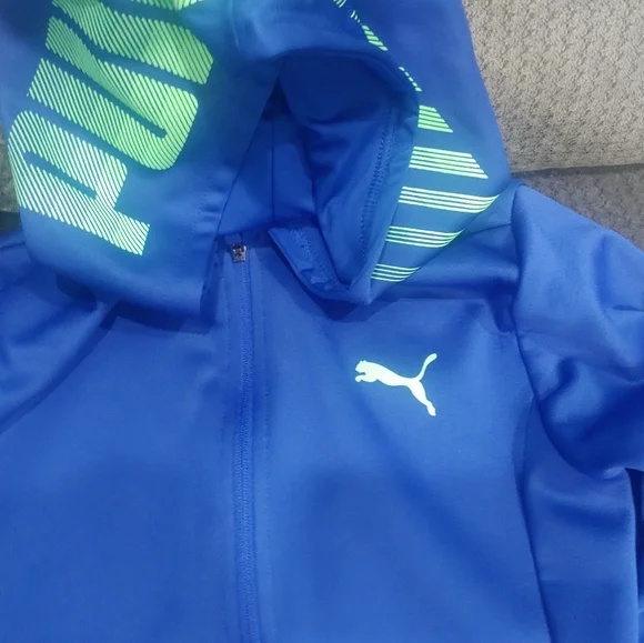 Puma sweatshirt Zip up jacket hoodie dri fit Youth boys - Picture 5 of 13
